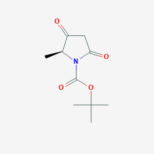 molecular formula C10H15NO4 B1425617 (S)-叔丁基 2-甲基-3,5-二氧代吡咯烷-1-羧酸酯 CAS No. 890709-66-7