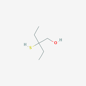 molecular formula C6H14OS B1425619 2-Ethyl-1-hydroxybutane-2-thiol CAS No. 159982-42-0