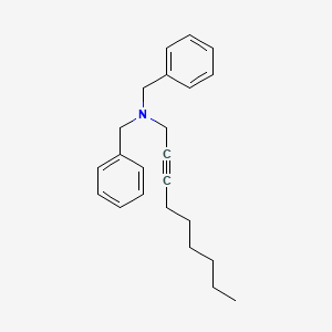 molecular formula C23H29N B14256208 N,N-Dibenzylnon-2-yn-1-amine CAS No. 351215-76-4