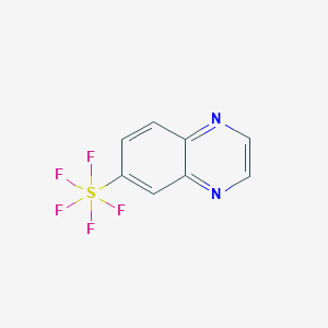 molecular formula C8H5F5N2S B1425621 6-(Pentafluorosulfanyl)quinoxaline CAS No. 1379803-61-8