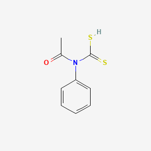 molecular formula C9H9NOS2 B14256217 Carbamodithioic acid, acetylphenyl- CAS No. 219873-44-6