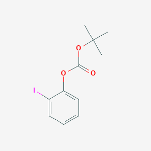 molecular formula C11H13IO3 B14256230 Carbonic acid, 1,1-dimethylethyl 2-iodophenyl ester CAS No. 364068-85-9