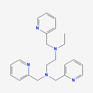 molecular formula C22H27N5 B14256242 N-ethyl-N,N',N'-tris(pyridin-2-ylmethyl)ethane-1,2-diamine CAS No. 423719-90-8