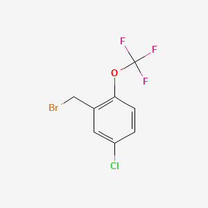 molecular formula C8H5BrClF3O B1425625 5-Chloro-2-(trifluoromethoxy)benzyl bromide CAS No. 1092461-19-2