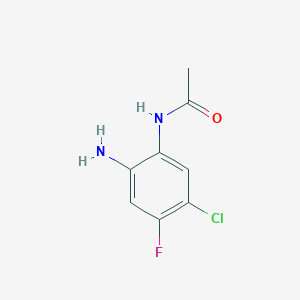 molecular formula C8H8ClFN2O B1425626 N-(2-amino-5-chloro-4-fluorophenyl)acetamide CAS No. 218456-61-2