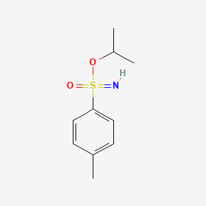 molecular formula C10H15NO2S B14256293 Benzenesulfonimidic acid, 4-methyl-, 1-methylethyl ester CAS No. 478546-89-3