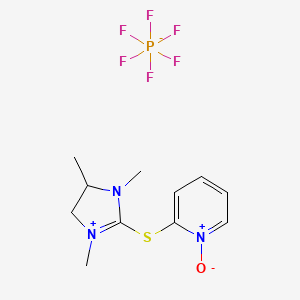 molecular formula C11H16F6N3OPS B1425635 HPTDP [S-(1-Oxo-2-pyridyl)-thio-1,3-dimethylpropyleneuronium hexafluorophosphate] CAS No. 366821-62-7