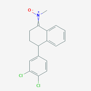 molecular formula C17H15Cl2NO B1425637 4-(3,4-Dichlorophenyl)-N-methyl-3,4-dihydronaphthalen-1(2H)-imine N-oxide CAS No. 209473-00-7