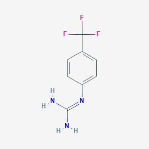 molecular formula C8H8F3N3 B142564 N-[4-(trifluoromethyl)phenyl]guanidine CAS No. 130066-24-9