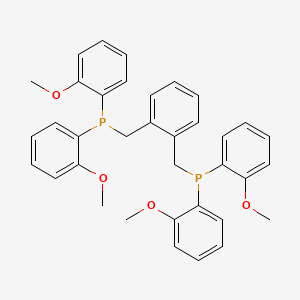 molecular formula C36H36O4P2 B14256434 Phosphine, [1,2-phenylenebis(methylene)]bis[bis(2-methoxyphenyl)- CAS No. 259110-38-8