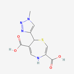molecular formula C10H10N4O4S B14256447 7-(1-Methyl-1H-1,2,3-triazol-4-yl)-4,7-dihydro-1,4-thiazepine-3,6-dicarboxylic acid CAS No. 168074-98-4