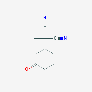 molecular formula C10H12N2O B14256464 Propanedinitrile, methyl(3-oxocyclohexyl)- CAS No. 409306-99-6