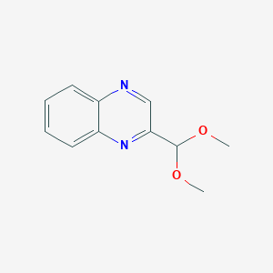 molecular formula C11H12N2O2 B14256468 2-(Dimethoxymethyl)quinoxaline CAS No. 434318-22-6
