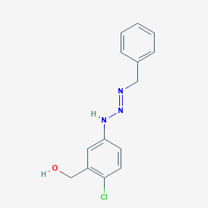 molecular formula C14H14ClN3O B14256469 {5-[(2E)-3-Benzyltriaz-2-en-1-yl]-2-chlorophenyl}methanol CAS No. 313046-91-2