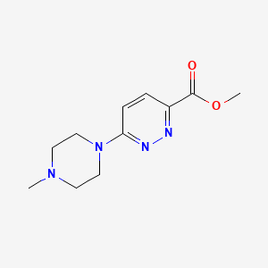 molecular formula C11H16N4O2 B1425647 Methyl 6-(4-methylpiperazin-1-yl)pyridazine-3-carboxylate CAS No. 1035271-06-7