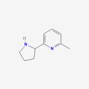 molecular formula C10H14N2 B1425648 2-Methyl-6-(pyrrolidin-2-yl)pyridine CAS No. 23894-40-8