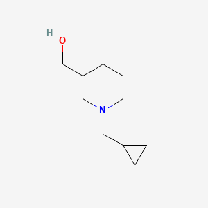 molecular formula C10H19NO B1425652 [1-(Cyclopropylmethyl)piperidin-3-yl]methanol CAS No. 1247685-08-0