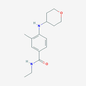molecular formula C15H22N2O2 B1425653 N-ethyl-3-methyl-4-[(oxan-4-yl)amino]benzamide CAS No. 1182835-67-1