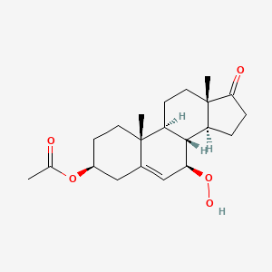 molecular formula C21H30O5 B14256531 (3beta)-7-Hydroperoxy-17-oxoandrost-5-en-3-yl acetate CAS No. 215309-12-9
