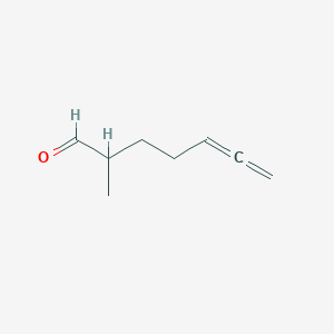 molecular formula C8H12O B14256545 5,6-Heptadienal, 2-methyl- CAS No. 185434-03-1