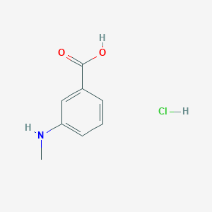 molecular formula C8H10ClNO2 B1425658 3-(Methylamino)benzoic acid hydrochloride CAS No. 1194804-60-8