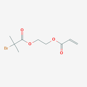 molecular formula C9H13BrO4 B14256623 2-[(2-Bromo-2-methylpropanoyl)oxy]ethyl prop-2-enoate CAS No. 213453-02-2