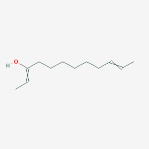 molecular formula C12H22O B14256625 Dodeca-2,10-dien-3-ol CAS No. 401504-19-6