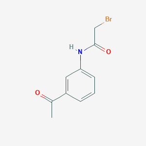 molecular formula C10H10BrNO2 B1425663 N-(3-acetylphenyl)-2-bromoacetamide CAS No. 883503-09-1