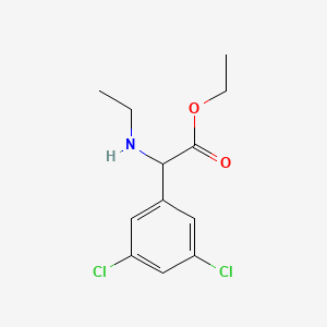 Ethyl 2-(3,5-dichlorophenyl)-2-(ethylamino)acetate