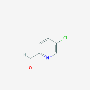 molecular formula C7H6ClNO B1425669 5-Chloro-4-methyl-pyridine-2-carbaldehyde CAS No. 886364-96-1