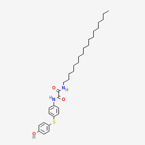 molecular formula C32H48N2O3S B14256738 N~1~-{4-[(4-Hydroxyphenyl)sulfanyl]phenyl}-N~2~-octadecylethanediamide CAS No. 166890-94-4