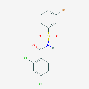 molecular formula C13H8BrCl2NO3S B14256746 N-(3-bromophenyl)sulfonyl-2,4-dichlorobenzamide CAS No. 477843-37-1
