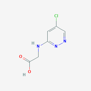 molecular formula C6H6ClN3O2 B1425676 2-(5-Chloropyridazin-3-ylamino)acetic acid CAS No. 1314912-42-9