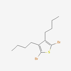 molecular formula C12H18Br2S B14256764 2,5-Dibromo-3,4-dibutylthiophene CAS No. 247088-06-8