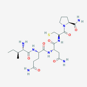 molecular formula C23H40N8O7S B14256771 L-Prolinamide, L-isoleucyl-L-glutaminyl-L-asparaginyl-L-cysteinyl- CAS No. 367510-39-2