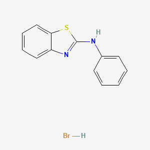 molecular formula C13H11BrN2S B14256783 N-phenyl-1,3-benzothiazol-2-amine;hydrobromide CAS No. 362607-91-8