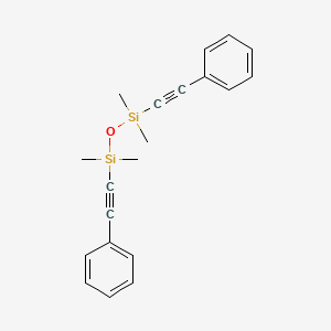 molecular formula C20H22OSi2 B14256789 Disiloxane, 1,1,3,3-tetramethyl-1,3-bis(phenylethynyl)- CAS No. 172228-59-0