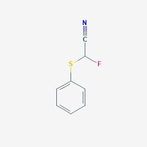 molecular formula C8H6FNS B142568 Fluoro(phenylthio)acetonitrile CAS No. 130612-84-9