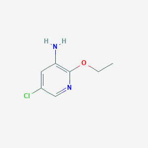 molecular formula C7H9ClN2O B1425685 5-Chloro-2-ethoxypyridin-3-amine CAS No. 886373-74-6