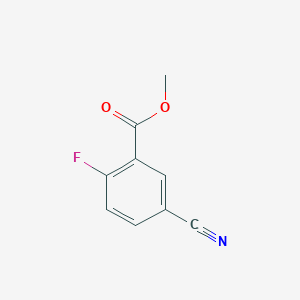 molecular formula C9H6FNO2 B1425688 Methyl 5-cyano-2-fluorobenzoate CAS No. 337362-21-7