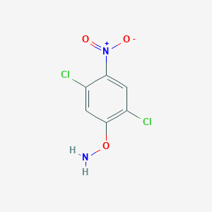 molecular formula C6H4Cl2N2O3 B14256883 O-(2,5-dichloro-4-nitrophenyl)hydroxylamine CAS No. 426224-89-7