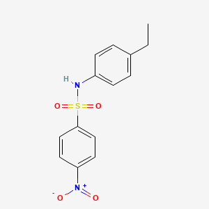 molecular formula C14H14N2O4S B14256909 N-(4-ethylphenyl)-4-nitrobenzenesulfonamide 