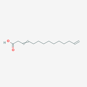 molecular formula C14H24O2 B14256941 Tetradeca-3,13-dienoic acid CAS No. 401812-62-2
