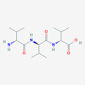molecular formula C15H29N3O4 B14256972 D-Valine, D-valyl-D-valyl- CAS No. 185350-24-7