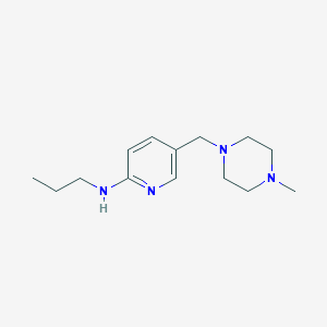 molecular formula C14H24N4 B1425703 5-[(4-甲基哌嗪-1-基)甲基]-N-丙基吡啶-2-胺 CAS No. 1275520-86-9