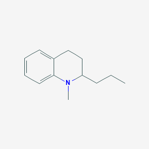molecular formula C13H19N B14257039 Quinoline, 1,2,3,4-tetrahydro-1-methyl-2-propyl- CAS No. 375395-22-5