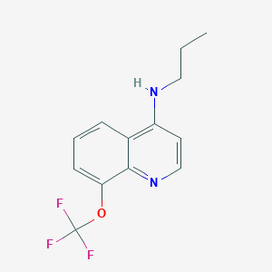 molecular formula C13H13F3N2O B1425704 N-丙基-8-(三氟甲氧基)喹啉-4-胺 CAS No. 1275172-96-7
