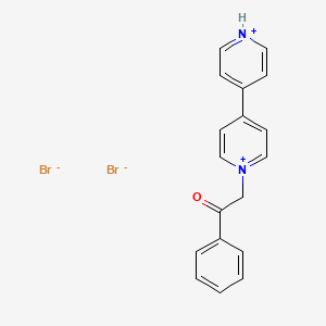 molecular formula C18H16Br2N2O B14257067 1-(2-Oxo-2-phenylethyl)-4,4'-bipyridin-1-ium dibromide CAS No. 183540-82-1