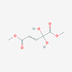 molecular formula C7H10O6 B14257089 Dimethyl 4,4-dihydroxypent-2-enedioate CAS No. 183872-37-9