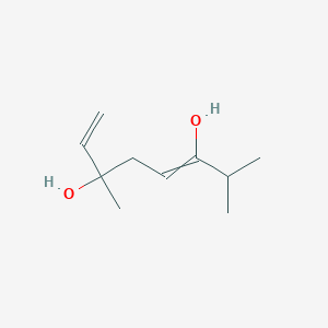 molecular formula C10H18O2 B14257093 3,7-Dimethylocta-1,5-diene-3,6-diol CAS No. 400019-68-3